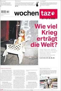 Portada de Die Tageszeitung (Germany)