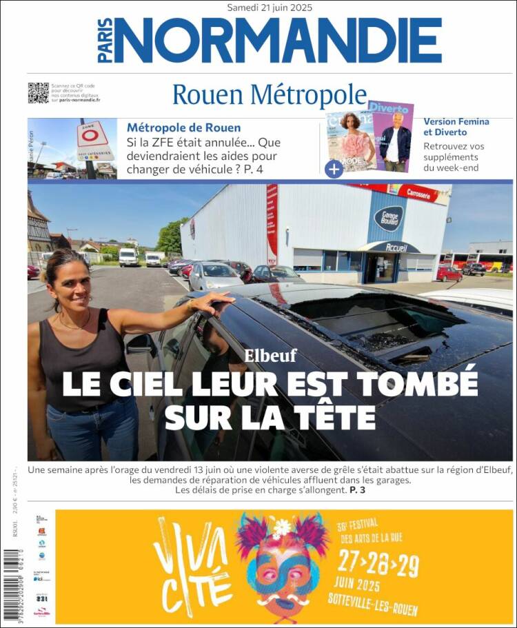 Portada de Paris Normandie (Francia)