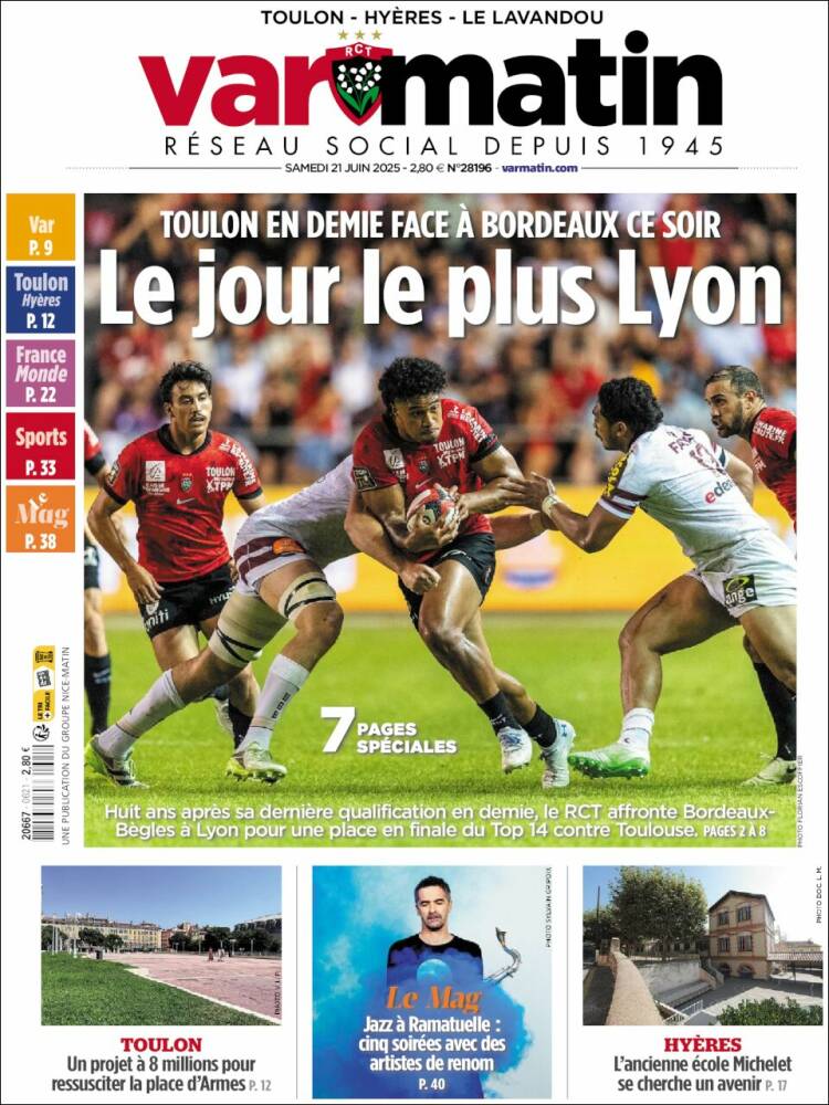 Portada de Var-Matin (Francia)