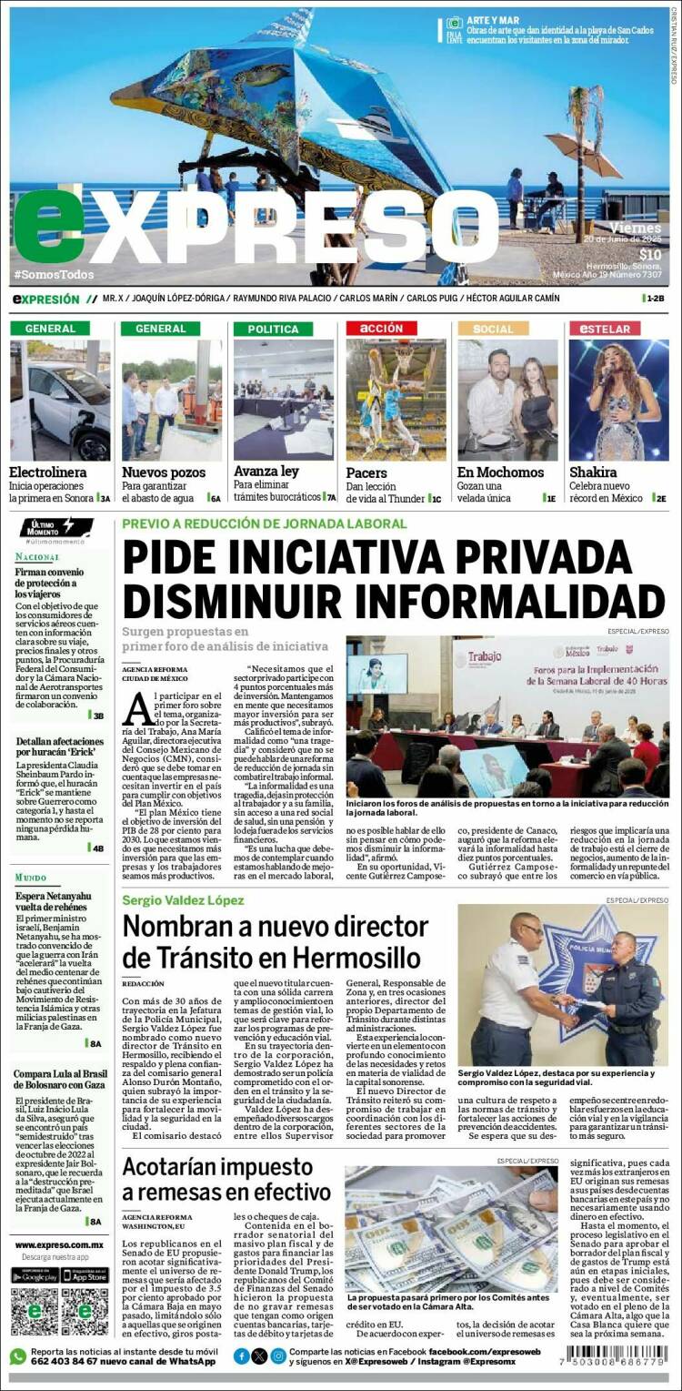 Portada de Expreso (México)