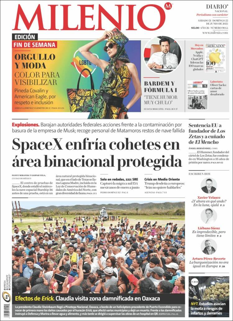 Portada de Milenio (México)