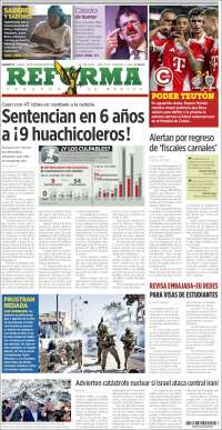 Portada de Reforma (México)