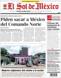 Portada de El Sol de México (México)