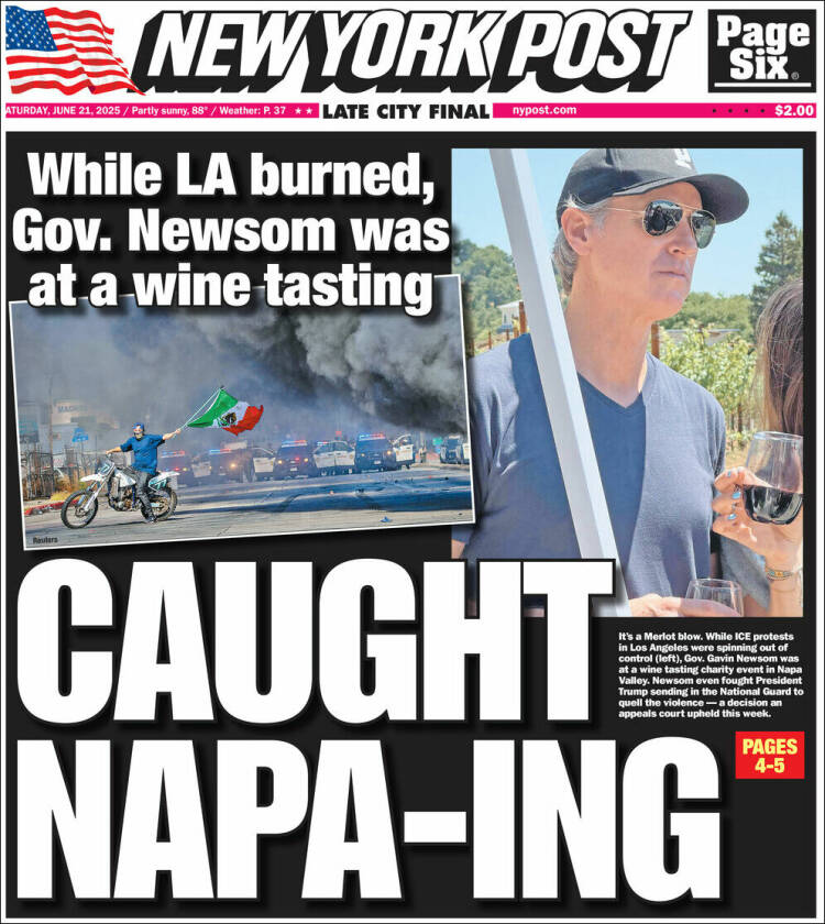 Portada de New York Post (USA)