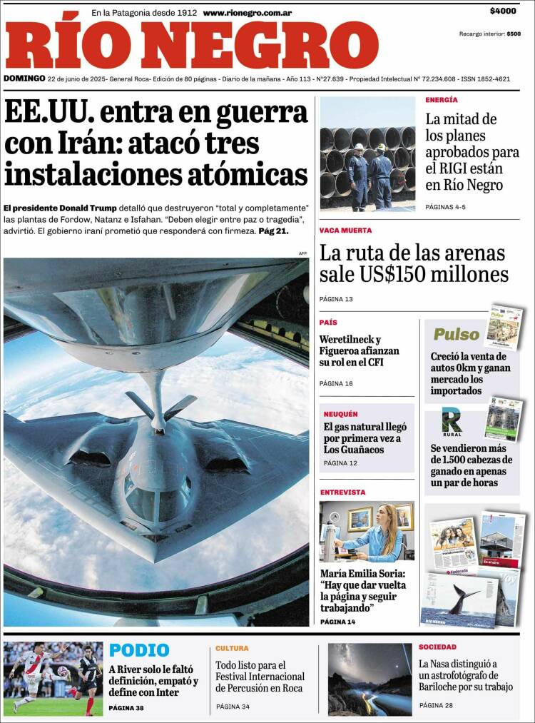 Portada de Rio Negro (Argentina)