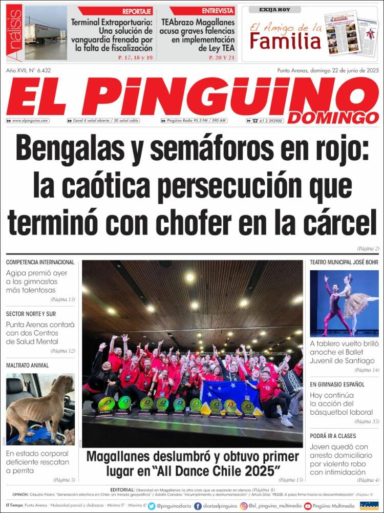 Portada de El Pingüino (Chile)