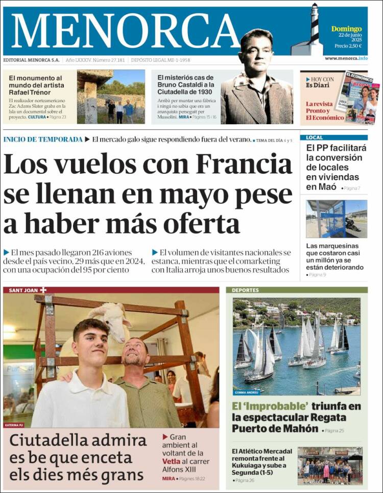 Portada de Menorca - Diario Insular (España)
