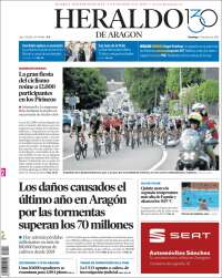 Portada de Heraldo de Aragón (Spain)