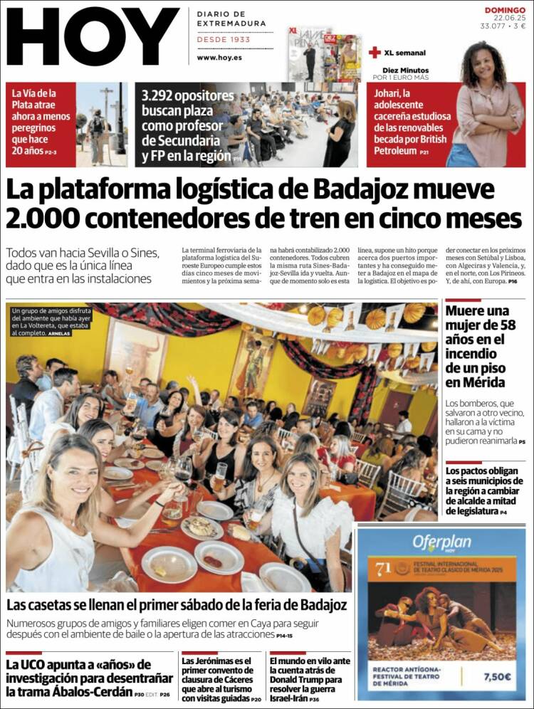 Portada de Hoy - Caceres (España)