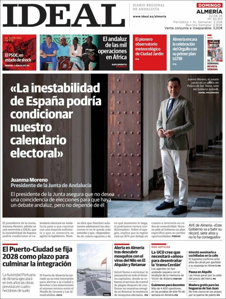 Portada de Ideal Almeria (España)