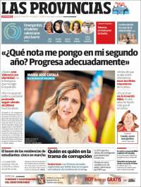Portada de Las Provincias (España)
