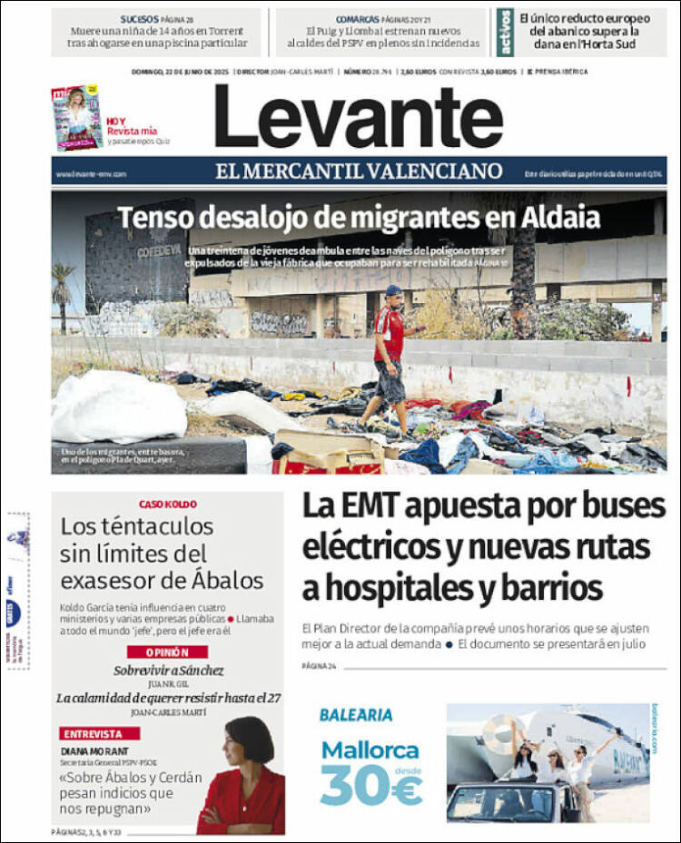 Portada de Levante (España)