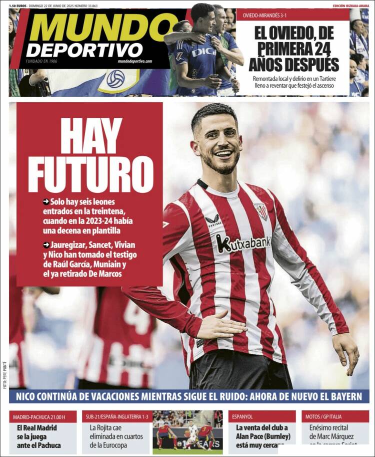 Portada de Mundo Deportivo Bizkaia (España)