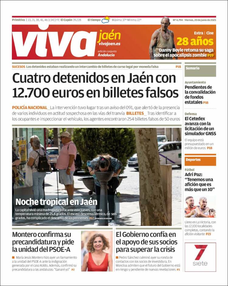 Portada de Viva Jaén (España)