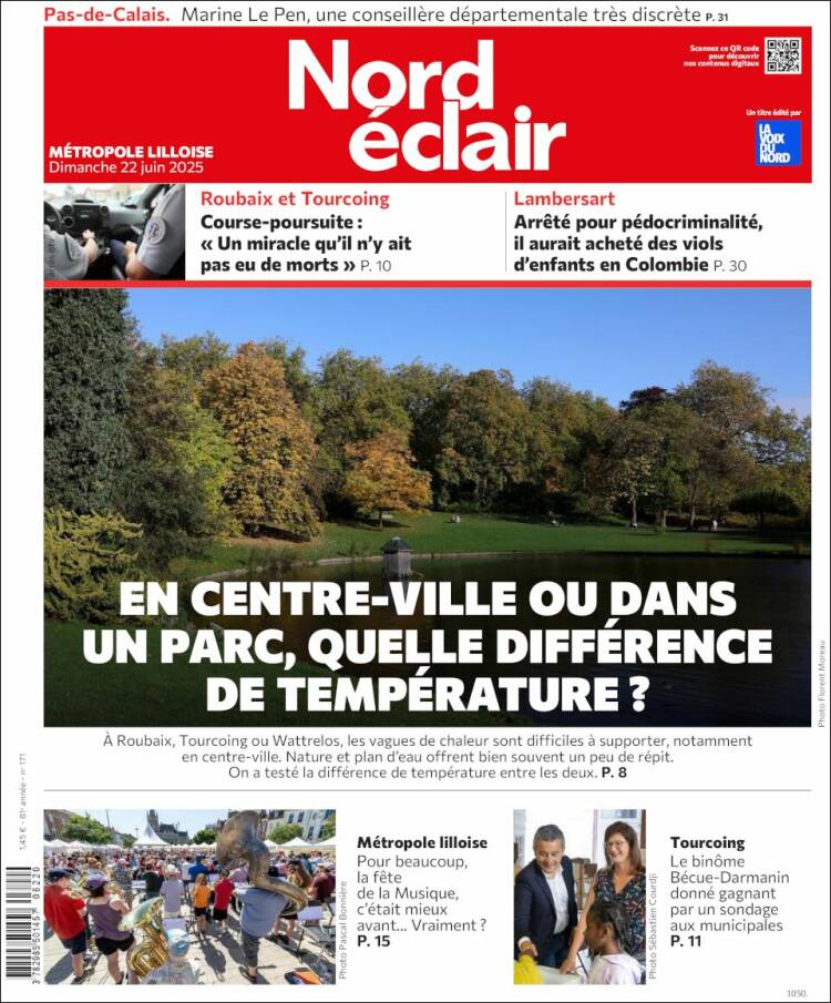 Portada de Nord Éclair (Francia)