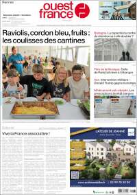 Portada de Ouest France (Francia)