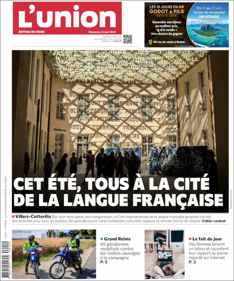 Portada de L'Union (Francia)