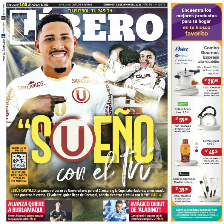 Portada de Líbero (Perú)