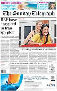 Portada de Daily Telegraph (Royaume-Uni)