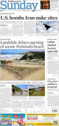 Portada de San Jose Mercury News (USA)
