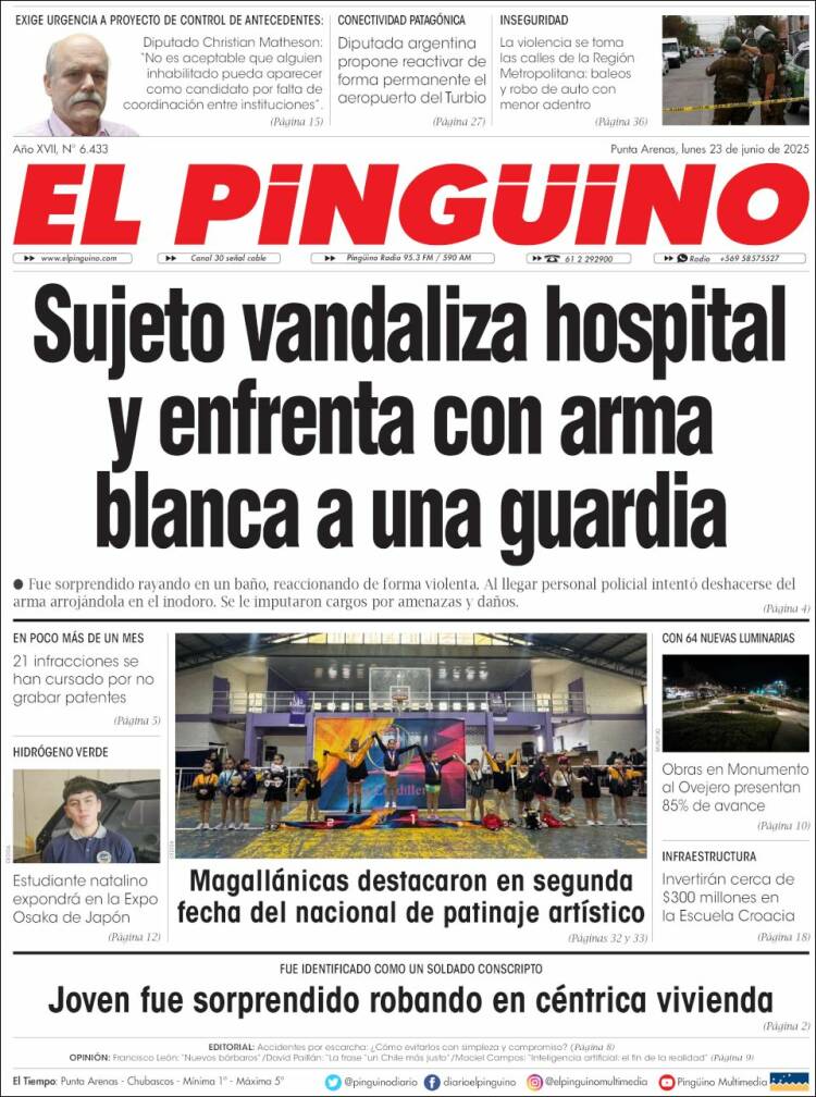 Portada de El Pingüino (Chile)