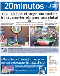 Portada de 20 Minutos - Madrid (Spain)