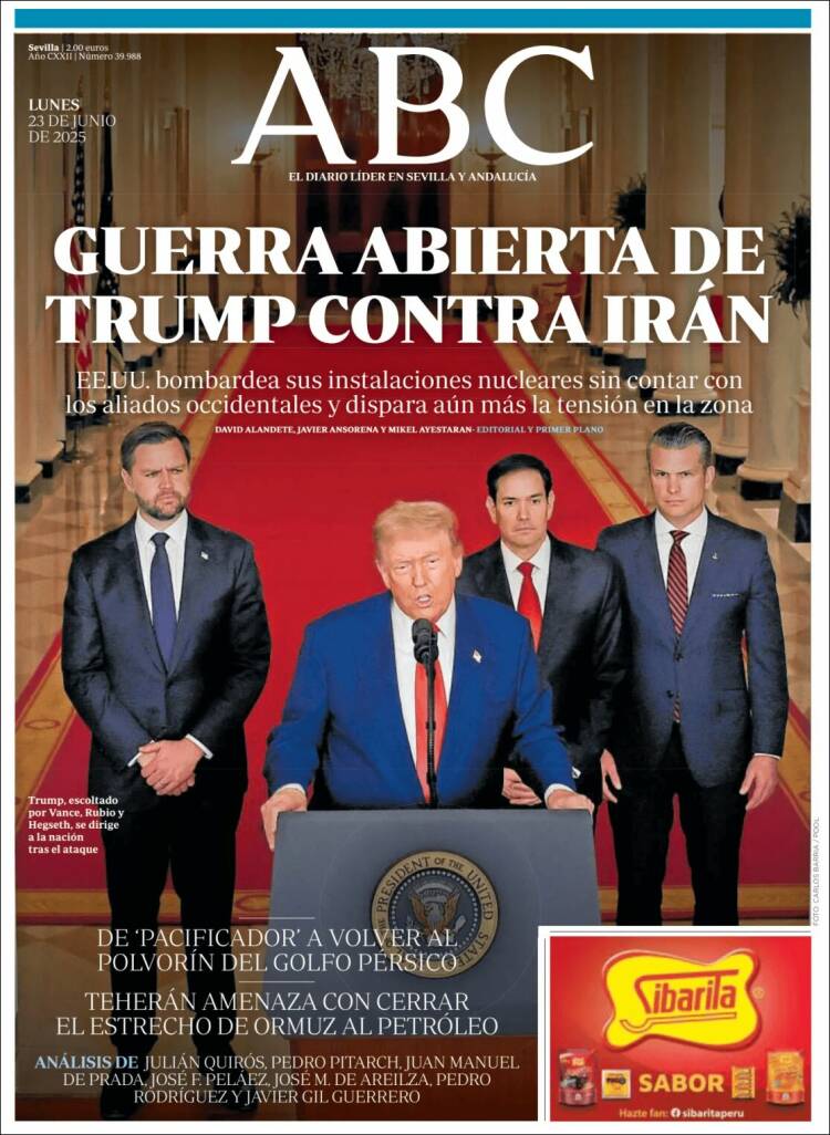 Portada de ABC - Sevilla (España)