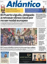 Portada de Atlántico Diario (España)