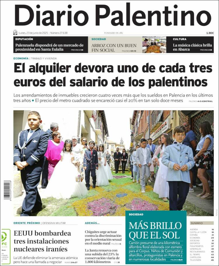 Portada de Diario Palentino (España)