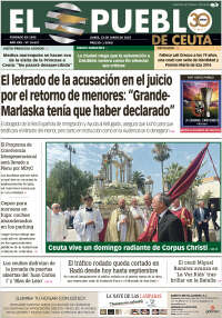 Portada de El Pueblo de Ceuta (Spain)
