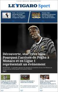 Portada de Le Figaro Sport (Francia)