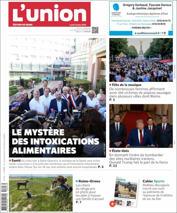 Portada de L'Union (Francia)