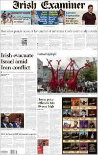 Portada de Irish Examiner (Irlanda)
