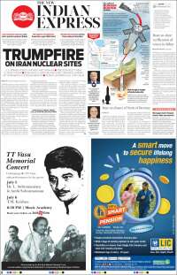 Portada de New Indian Express (Inde)