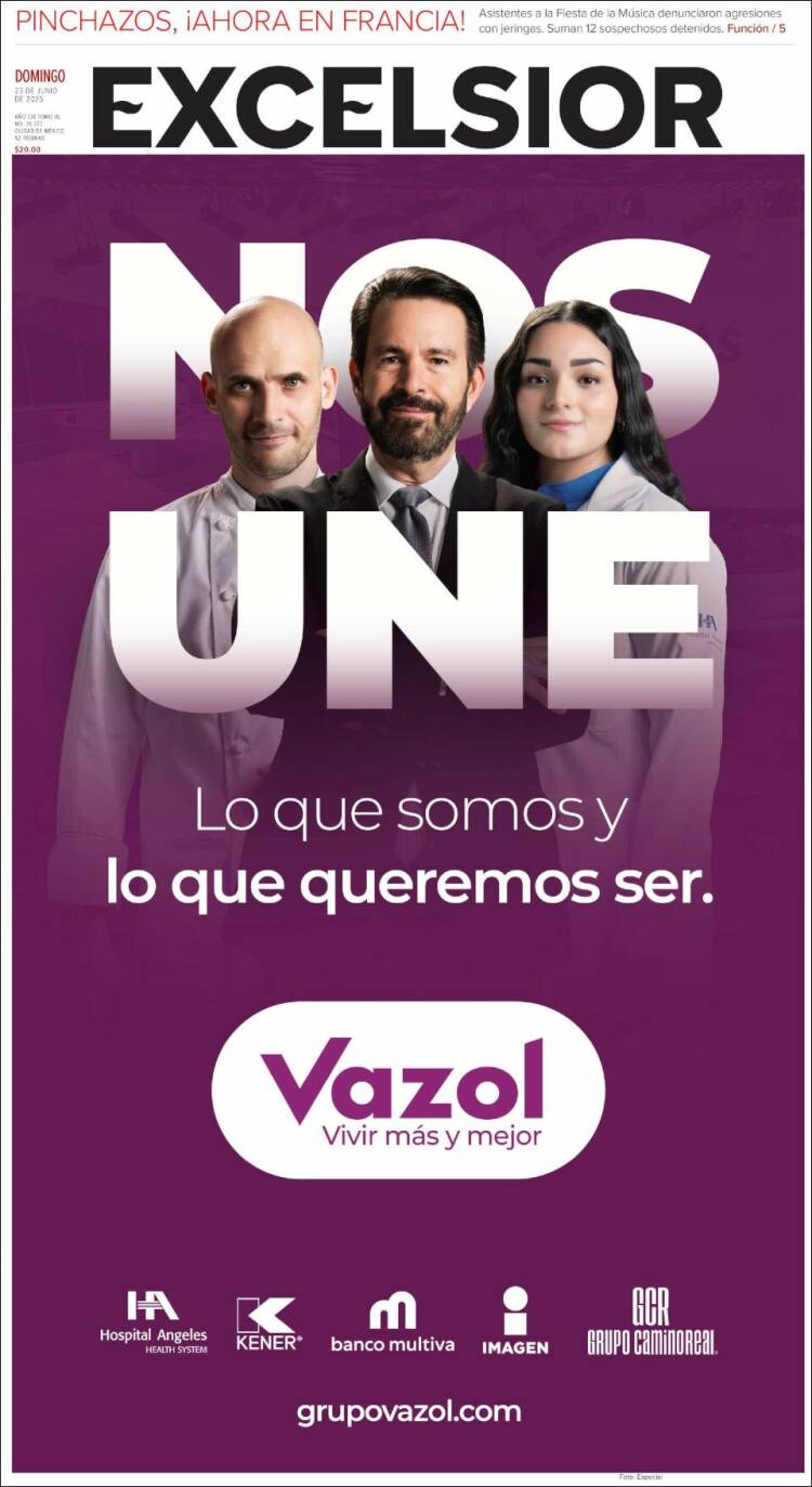 Portada de Excelsior (México)