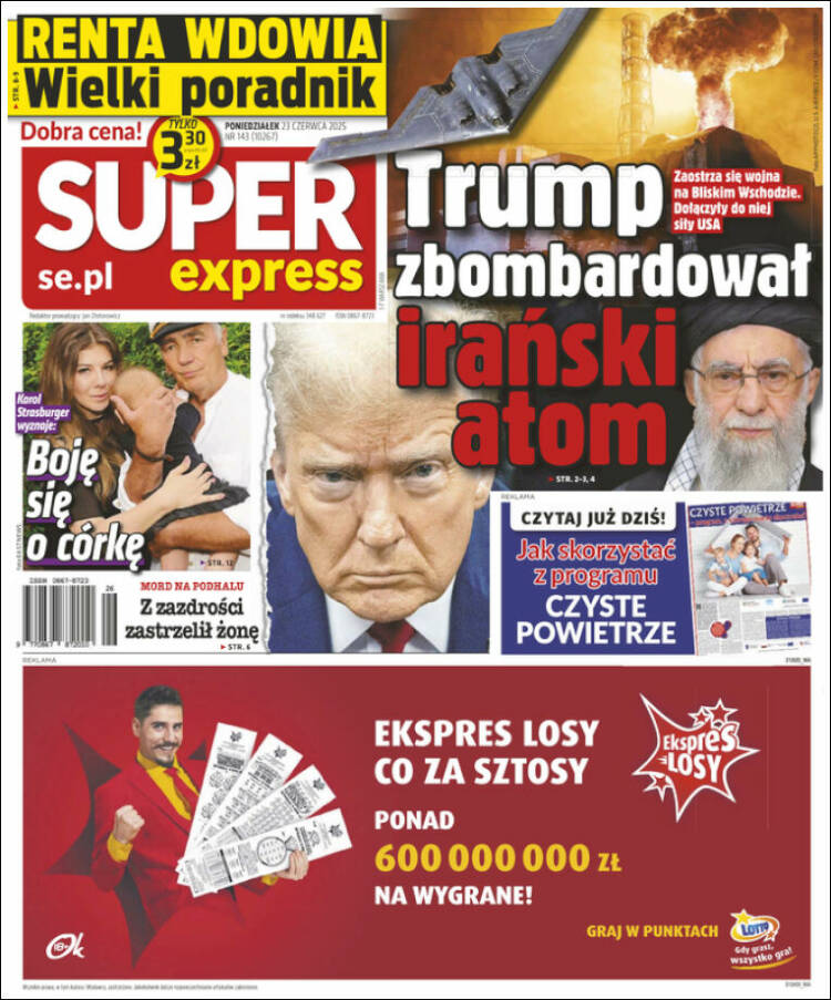 Portada de Super Express (Polonia)