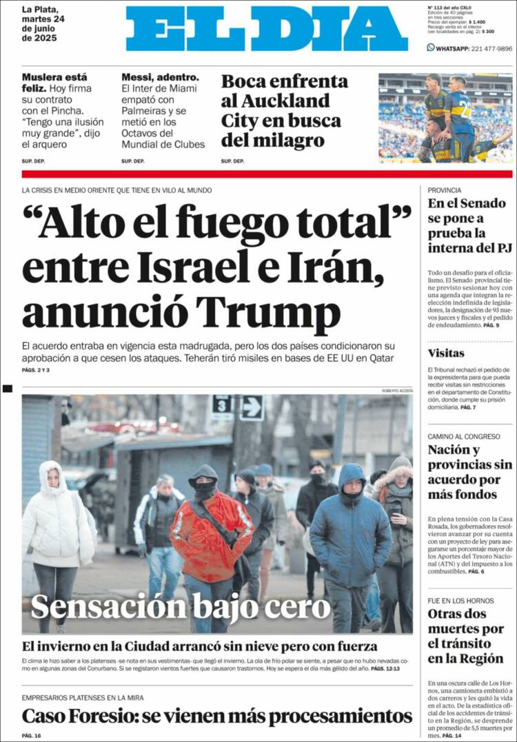 Portada de El Día de la Plata (Argentina)