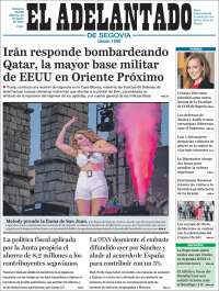 Portada de El Adelantado de Segovia (Spain)