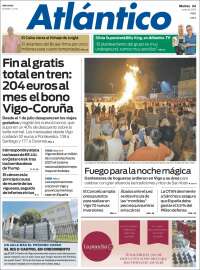 Portada de Atlántico Diario (Spain)