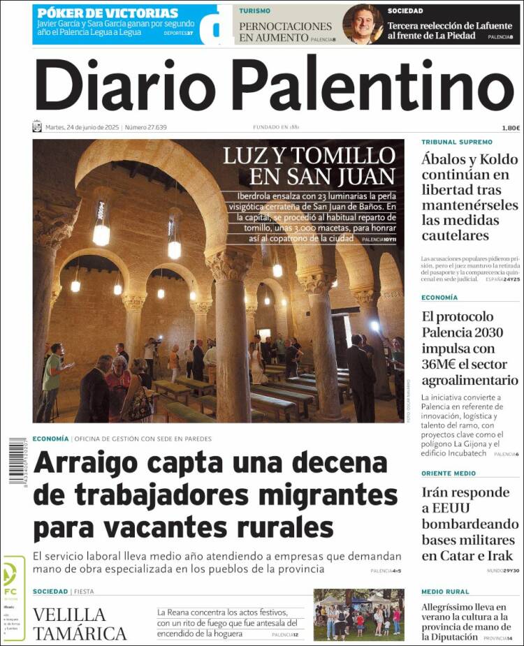 Portada de Diario Palentino (Spain)