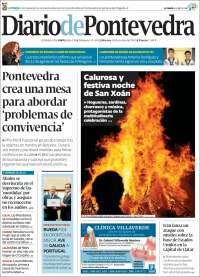 Portada de Diario de Pontevedra (Spain)