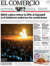 Portada de El Comercio - Gijón (Spain)