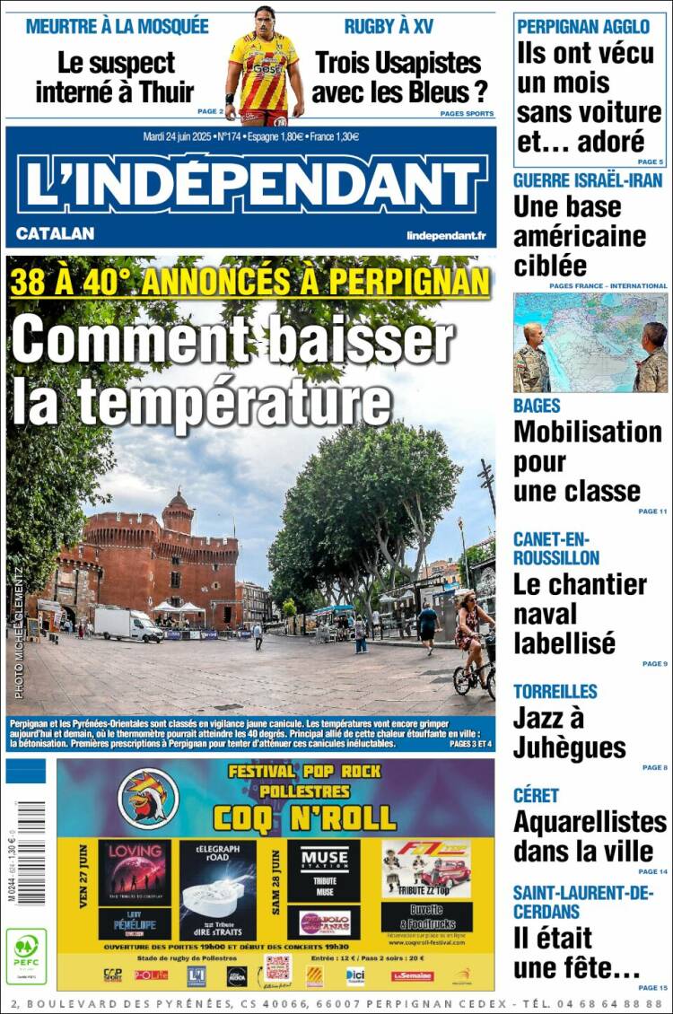 Portada de Le Indépendant (Francia)
