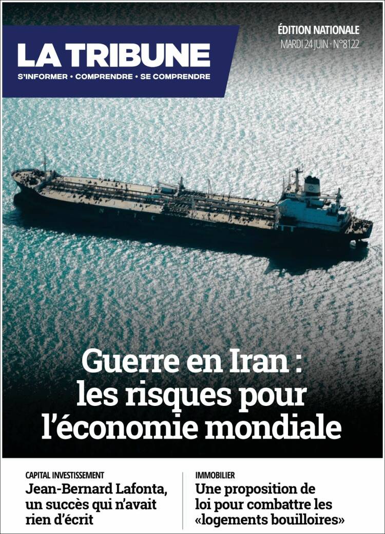 Portada de La Tribune (Francia)