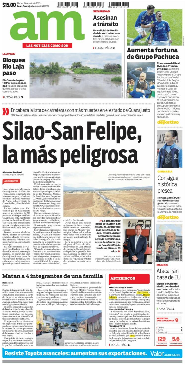 Portada de Al Día A.M. (México)