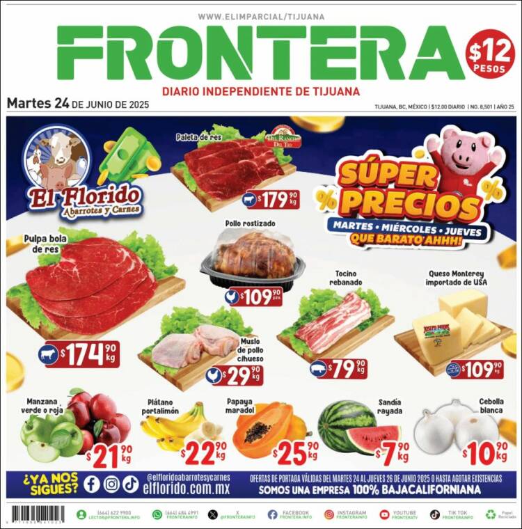 Portada de Frontera (México)