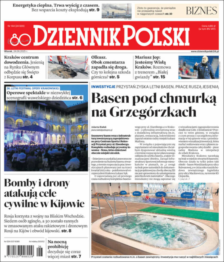 Portada de Dziennik (Polonia)