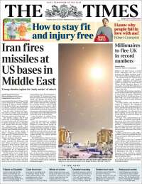 Portada de The Times (Reino Unido)