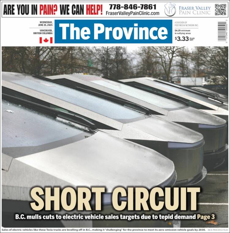 Portada de The Province (Canadá)