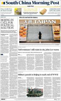 Portada de South China Morning Post (China)